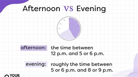 is 5pm evening or afternoon